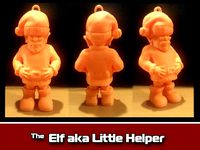 The Elf aka Little Helper Ornament by christinachun