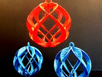 Spiral Sphere Ornament - Customizer enabled by kowomike