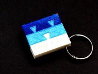 SC13 Aggregate.Org/UK Dovetail Puzzle Keychain by profhankd