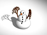 more printer friendly snowman  by lokilaufeysen