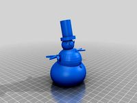 Snowman in tophat by lokilaufeysen
