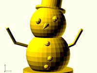 3D Printed Snowman by laewahn