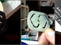 SHAREBOT KEYCHAIN - Thermochrome PLA -  by hole19