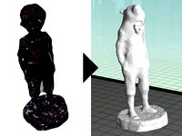 Bear kid sculpture by tart2000