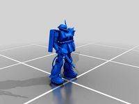 Zaku Mobile Suit by MrGundam