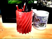 Liquorice Candy Twist Pencil Holder by rafadesu