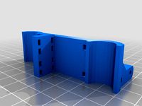 vertical carriage for rostock delta bot with belt zip ties by waiman