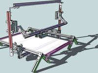 CNC Frame rails idea with makerbeam and V-grooved ball bearings by soswow