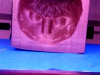 Mold of Lion face, c. 2nd century India Uttar Pradesh, Mathura region by tomburtonwood