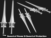 The Sword of Power & Sword of Protection by christinachun