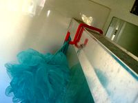 Luffa Shower Hook by muddtt