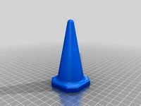 road cone by poly101