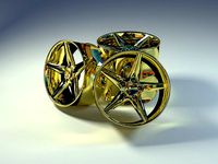 5 spoke tire rim by jazman