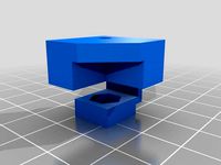 Printrbot LC V1 Bed Clips (with nut traps!) by ggoss