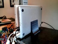 Vertical Stand for Two MacBooks by schmarty