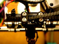 Reinforced Mendel X Carriage with Sturdy LM8UU Holder by Cyberwizzard