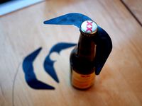 Beer Bottle Moustache by Jinja