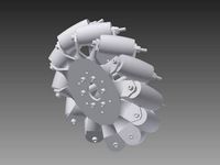 Fully Printable Mecanum Wheels by Frowney001
