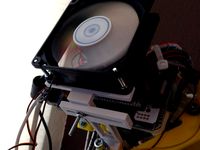 Variable Fan-holder 80mm  (electronics)  for MendelMax and other 3D Printer and RAMPS Board by xammax