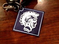 Trojan Head Key Chain by corben33