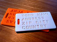 Parametric luggage label by kowomike