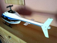Bell 206 Tailfin and Stabilizer for 450 Size Fuselage by ABS-Chris