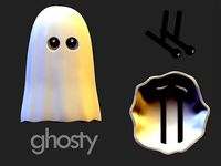 Ghosty w/ Eyes by CreativeCoPilot