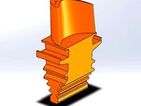 Stage 1 bucket from an heavy duty gas turbine by gahwar