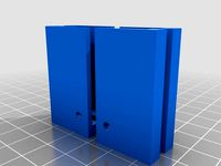 214x214x3 mm Chopping Glass holder for MendelMax (or MK2 heatbed) by dTom