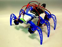 3D printable modular Hexapod robot frame by cdoughty