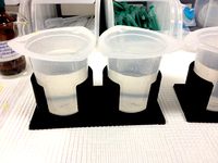 Tripour beaker holder- 100 ml by SuperInfraMan