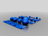 Platonic and Archimedean Solids with Baseboards by pacificchillino