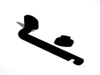 GoPro Bicycle Rear Spindle Hanger v2 by danielkonrad