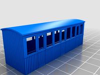 009 Short bogie 1st class coach by tebee