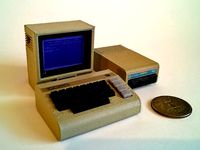 Mini Commodore C64 with 1541 disk drive (and now 1702 Monitor) by RabbitEngineering