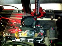 JD MM2 RAMPS fan mount plate for MendelMax 2 by JRD