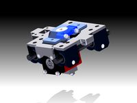 X carriage designed for E3D V5 extruder nozzel by Phil_Maddox