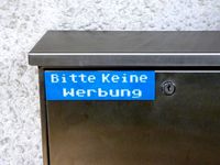 [GER] Briefkastenschild "Bitte keine Werbung" by holgero