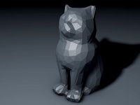Low Poly Marketbot Laser Cat by johnny6