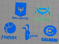 Eve Online - Faction Logos by fattox4189