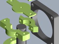 Bowden adapter for GRRF hot-end with fan and pneufit connection by Tubograve