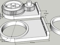 kinda simple gear, mount, and drive assembly by toguan