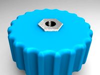 Nylock Nut Knob by ChatterComa