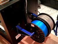 100% printable spool holder (standing or attachable to Rep2 & Cube2) by etotheipi