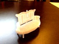 Eastlake Victorian Settee by mdhscenedesign