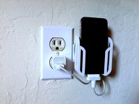Wall Outlet Smartphone dock v2 by rubb3rtoe