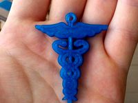 Caduceus Key Fob by Bubonum