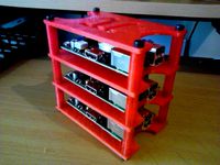 Raspbery Pi cluster rack by Auzze