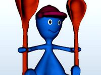 This is the Alessi man with a double spoon. by ironandsilk