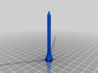 Golf Tee. Functional, Printable, Normal looking. by Intentional3D